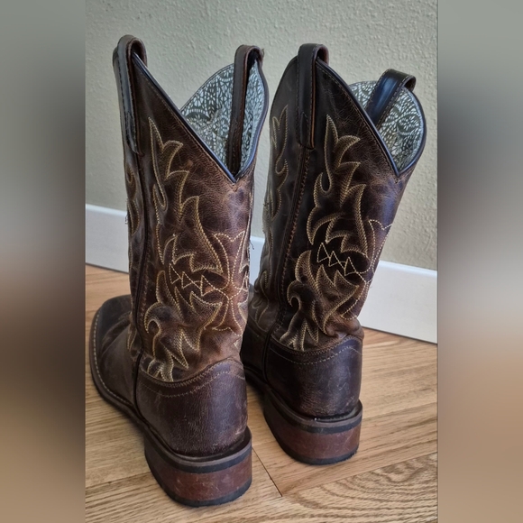 Laredo Women's 7.5 Anita Brown Western Cowboy Boots Style 5602 - Picture 4 of 11